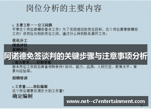 阿诺德免签谈判的关键步骤与注意事项分析